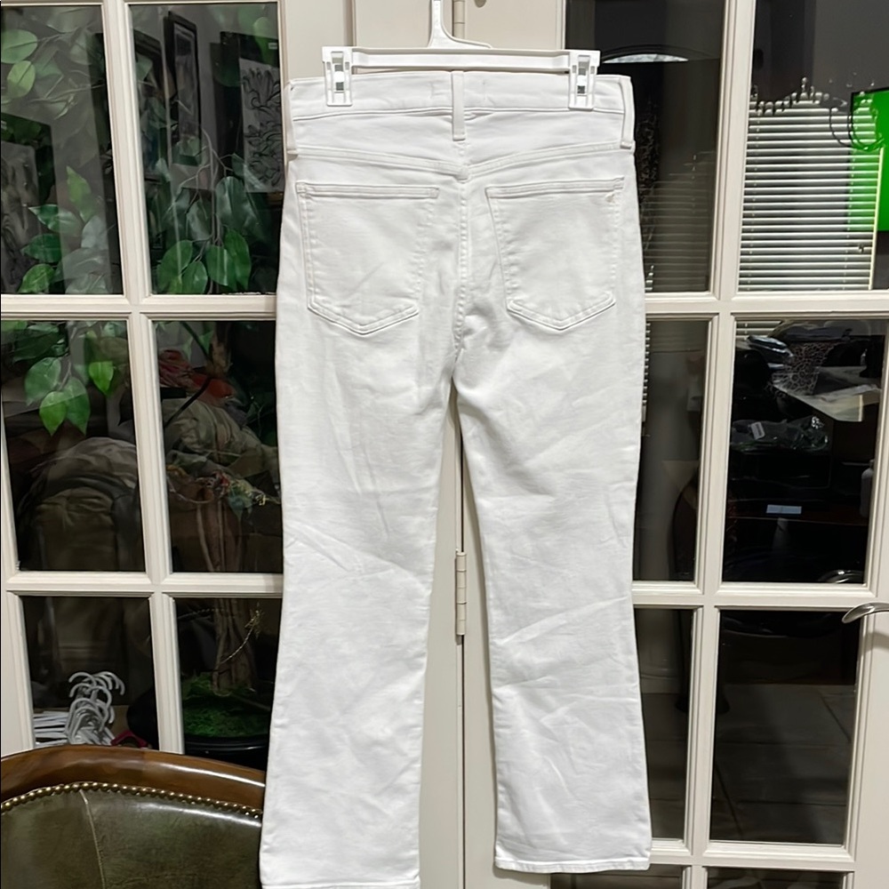 Madewell White Mid-Rise Kick Out Jeans Size 28 - Picture 3 of 7